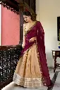 Heritage redefined in this Kanchipuram lehenga choli.