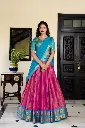 Heritage redefined in this Kanchipuram lehenga choli. 
