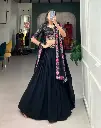 Enchanted Evenings: Georgette Lehenga Choli Adorned with Dupatta 
