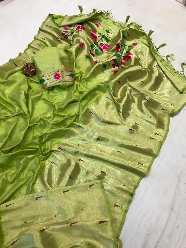  *Wonderful Paithani Collection saree with Blouse