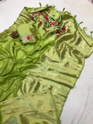  *Wonderful Paithani Collection saree with Blouse