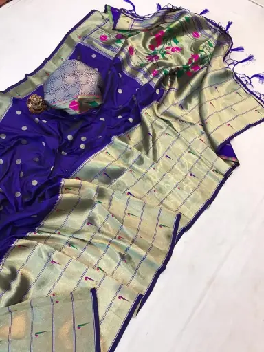 Wonderful Paithani Collection saree with Blouse